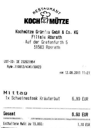 hgro H�ffner Kochm�tze Restaurant